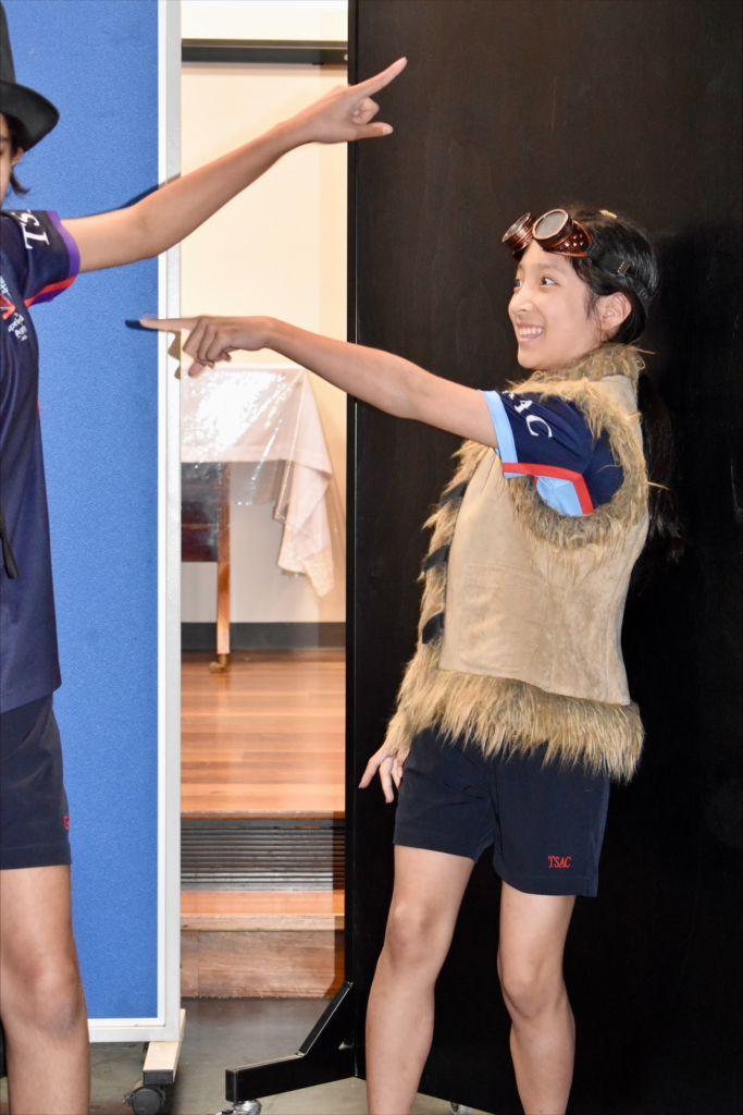 Speech and Drama student in costume